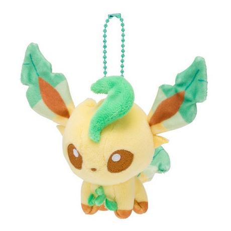 Pokemon  Leafeon Dolls Plush Mascot Key Chain 