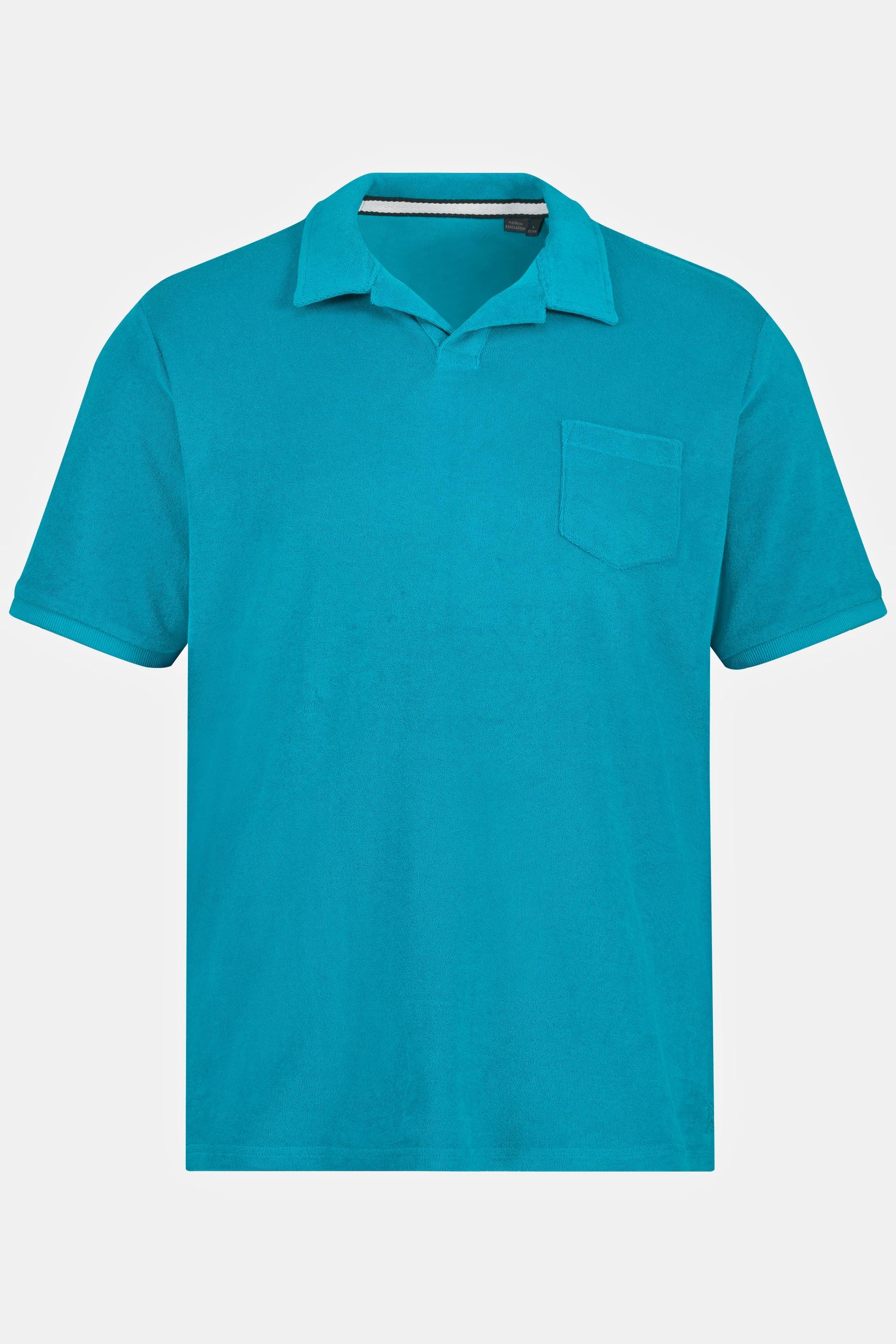 JP1880  Poloshirt, Halbarm, Frottee, Cuba-Kragen 