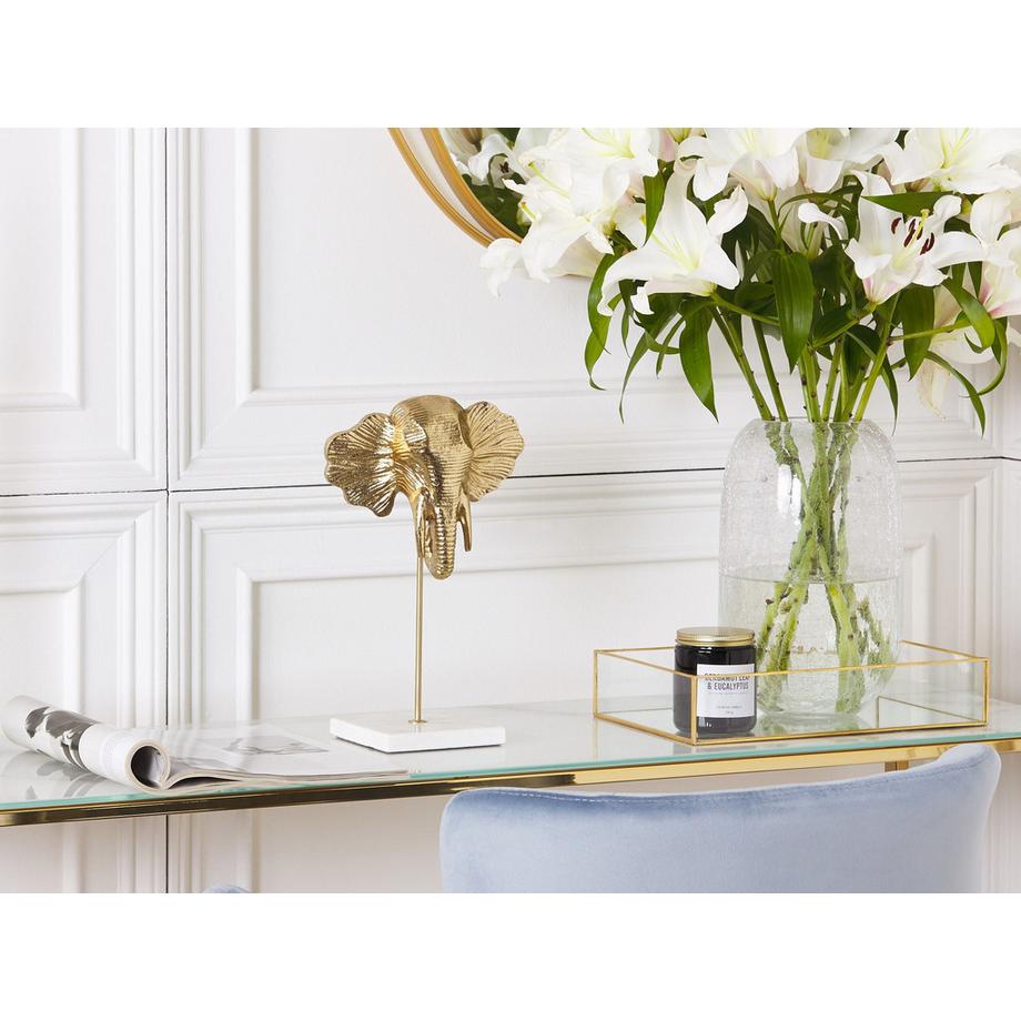 Beliani Dekofigur aus Aluminium Glamourös KASO  