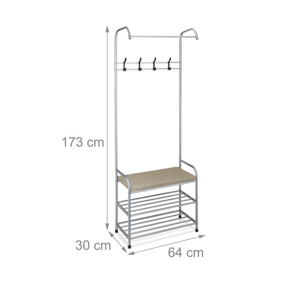 B2X Cintre avec étagère à chaussures et banc  