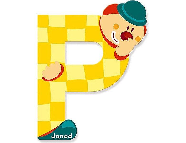Janod Buchstaben Clown P  