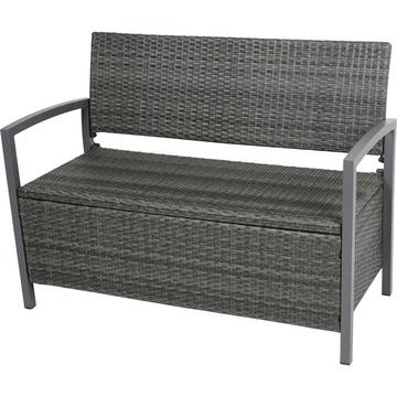 Banc de jardin Ferrara gris foncé 117