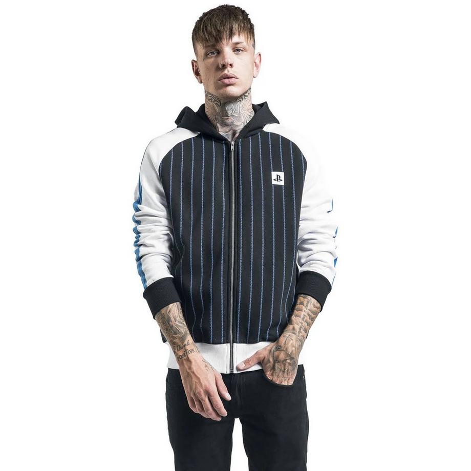Playstation Logo Kapuzenpullover mit durchgehendem Reissverschluss  