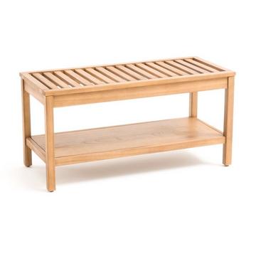 Banc de salle de bain en acacia huilé