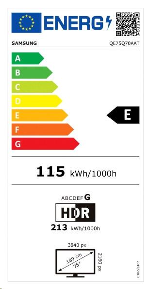 SAMSUNG  TV QE75Q70A ATXXN QLED 