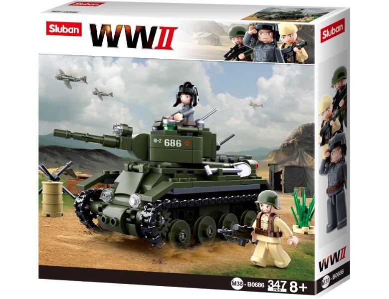 Sluban  Army WWII – Alliierter Kavalleriepanzer BT-7 (347Teile) 