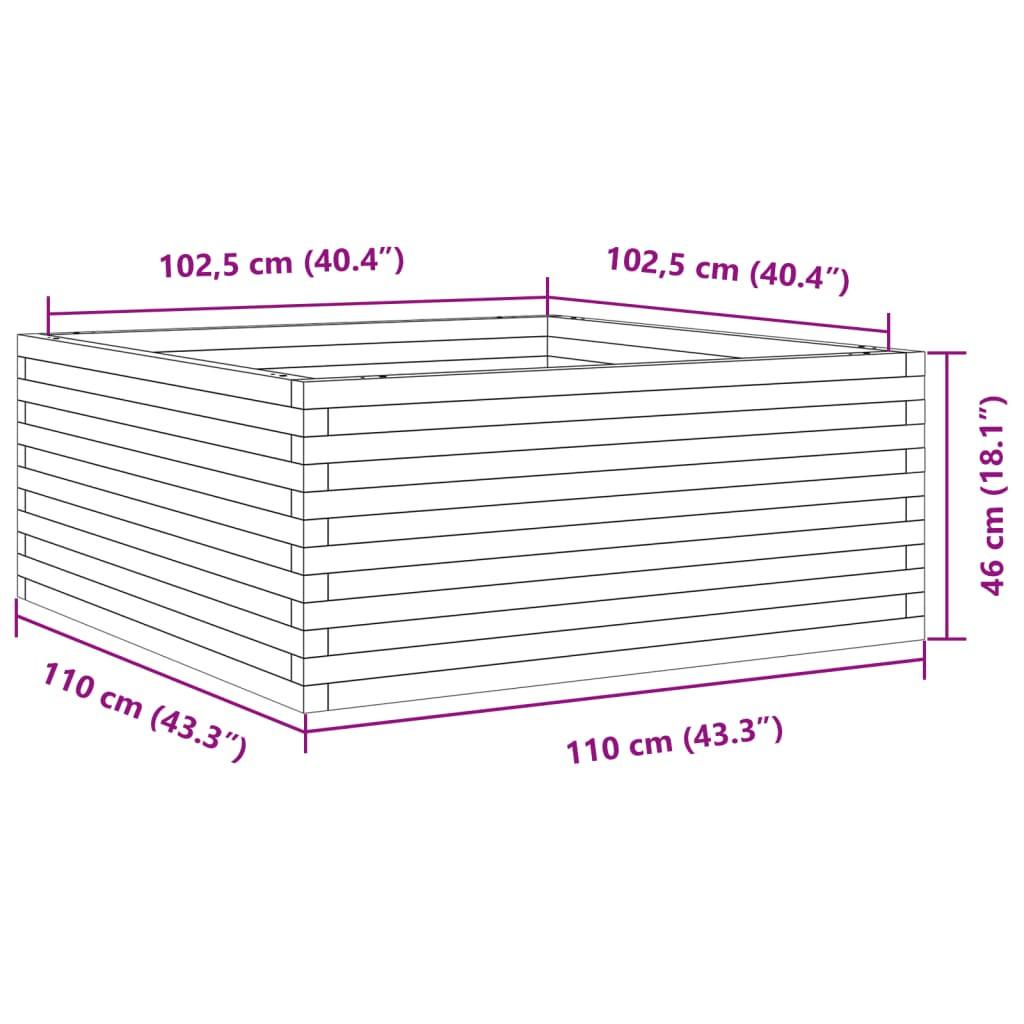 VidaXL Jardinière bois de pin  