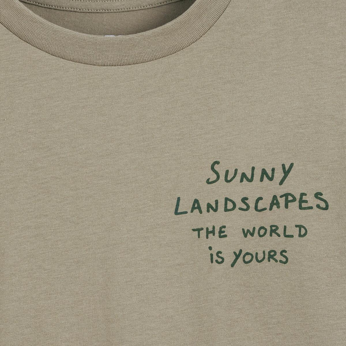 La Redoute Collections  4er-Pack T-Shirts mit Rundhalsausschnitt und Schriftzügen 