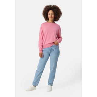 CASH-MERE.CH  Wolle Kaschmir Oversize Style Rundhals Pullover 