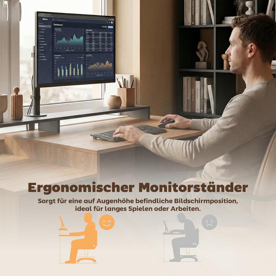 HOMCOM bureau informatique  