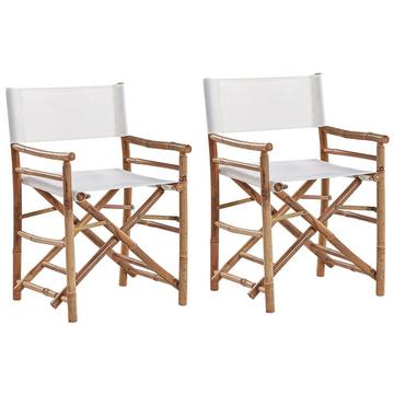 Set mit 2 Stühlen aus Bambusholz Retro MOLISE