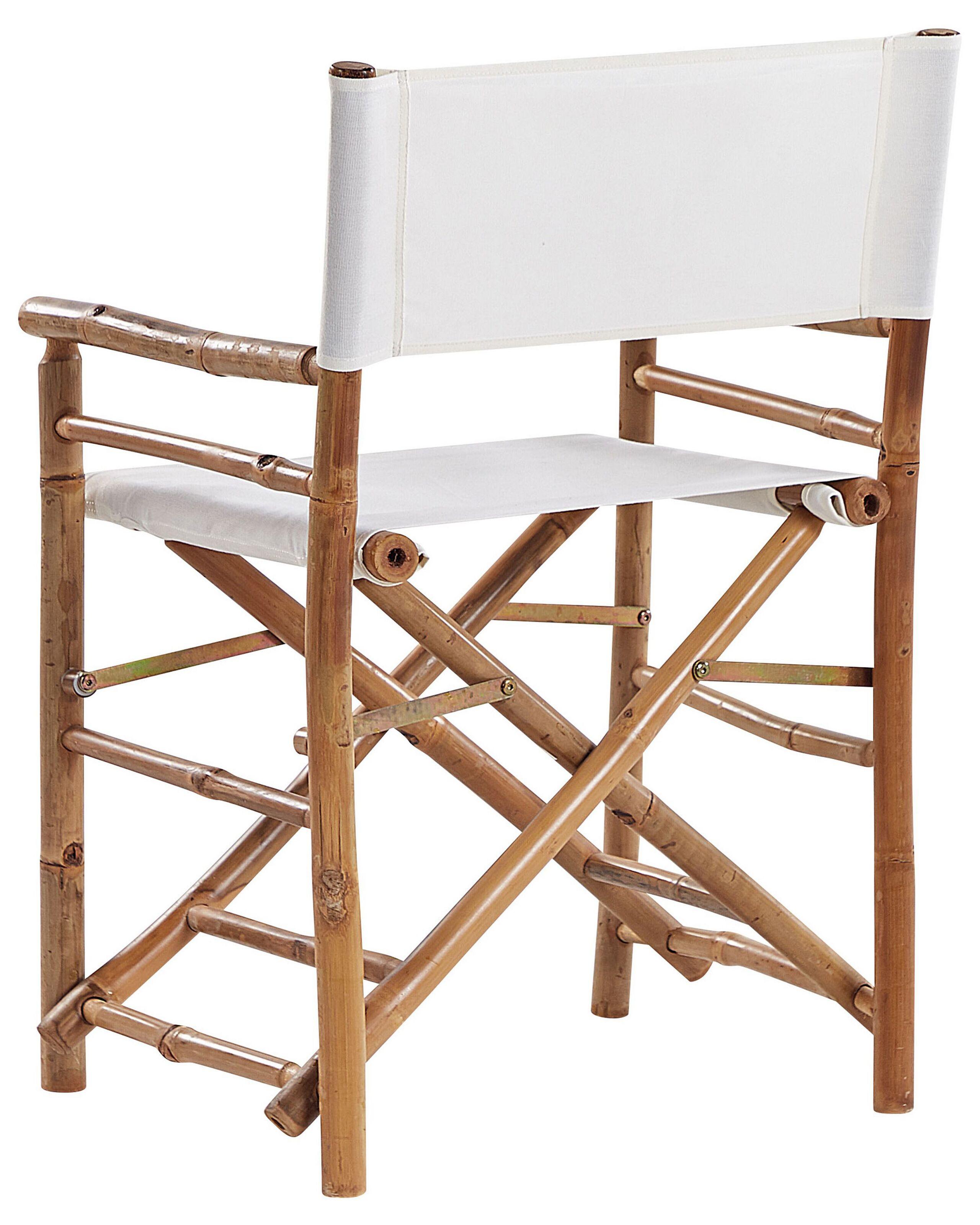 Beliani Set di 2 sedie da giardino en Legno di bambù Retrò MOLISE  