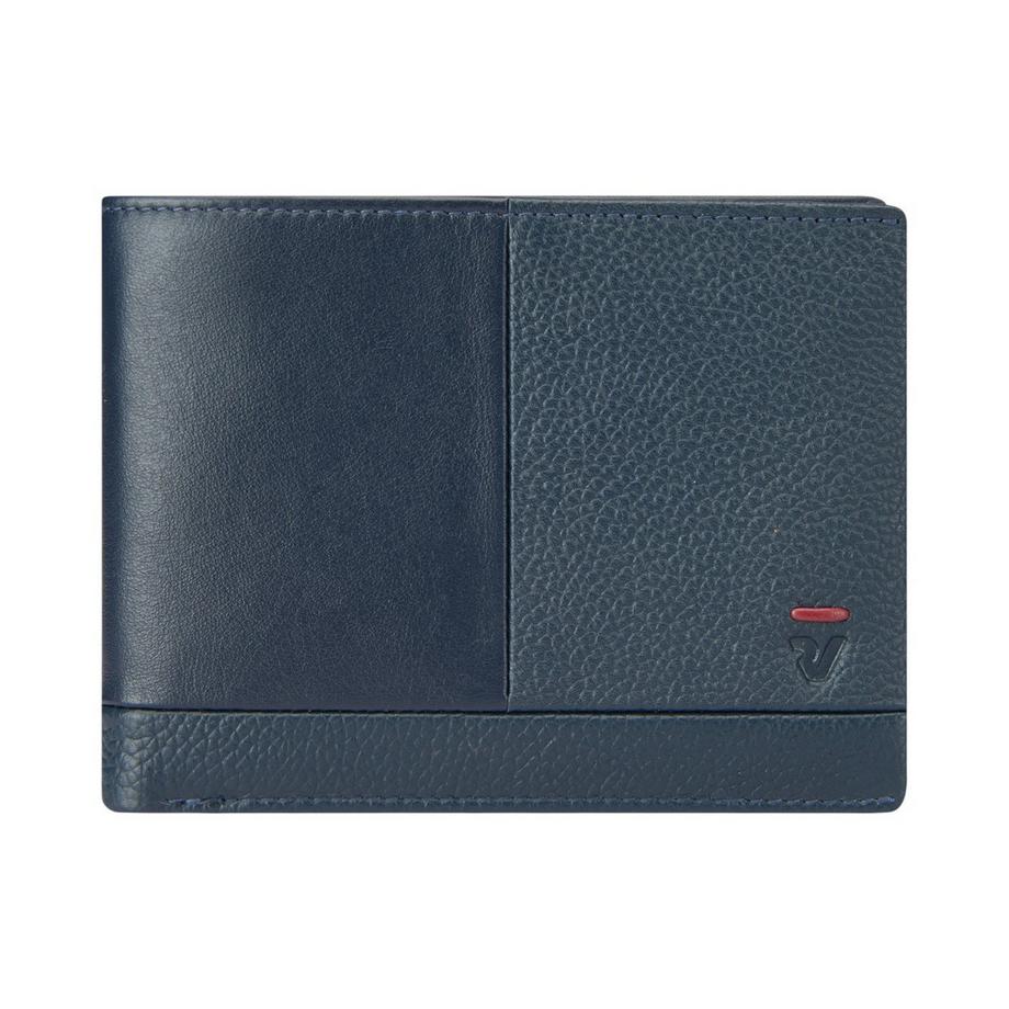 Trial DLX - Portefeuille pour homme avec compartiment à monnaie bleu marine