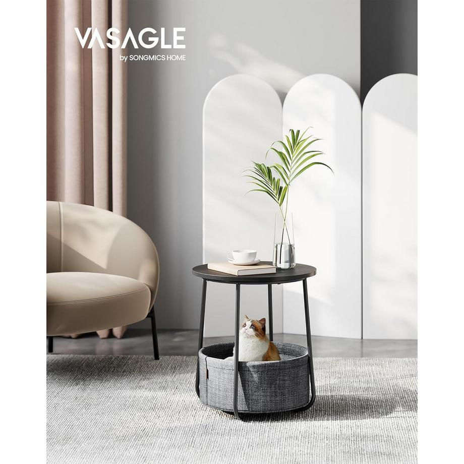 Songmics Table d'appoint avec espace de rangement  