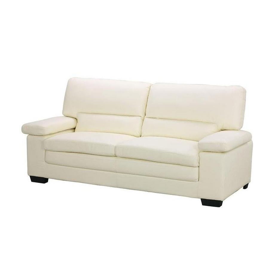 Vente-unique Canapés 3 places et 2 places en cuir de buffle ivoire MIMAS II  