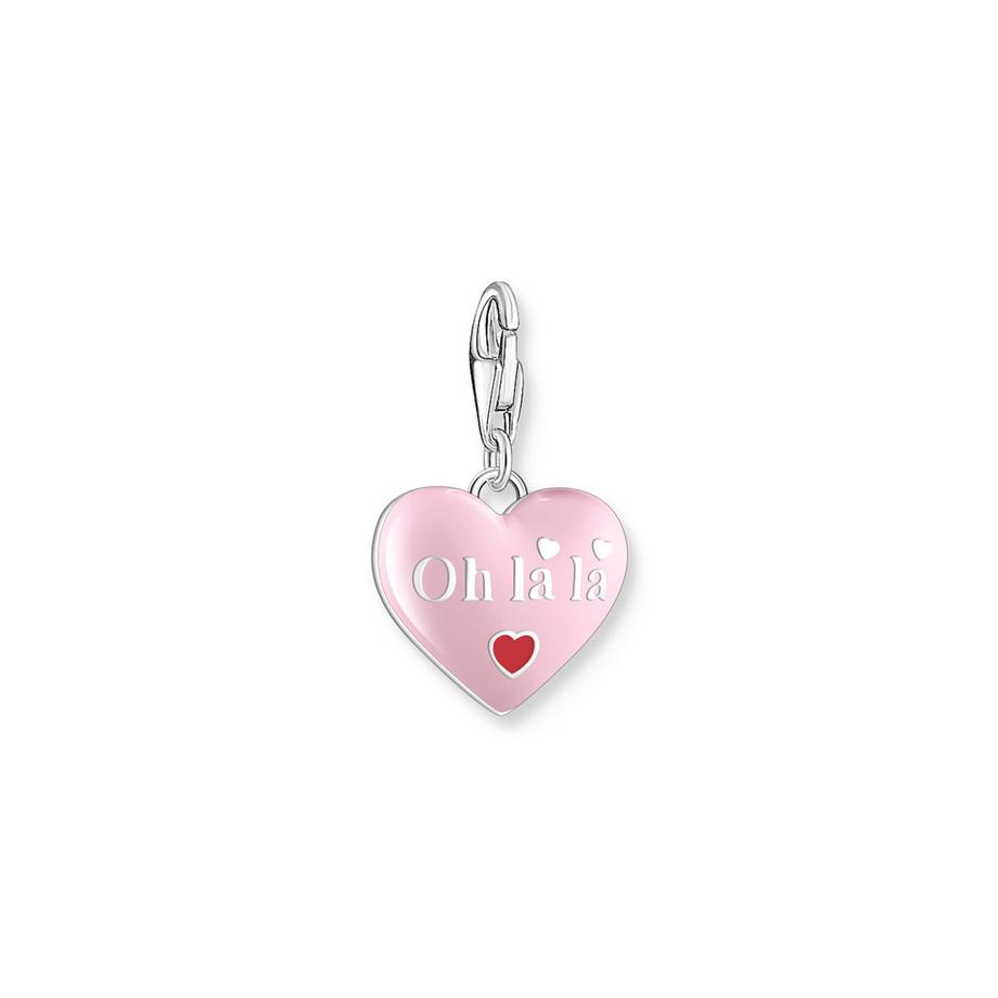 Thomas Sabo  Pendentif à breloques Coeur rose 