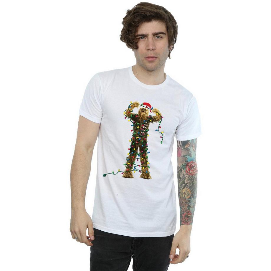 STAR WARS Star Wars Chewbacca Christmas Lights T-Shirt  