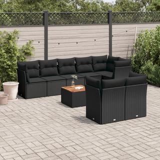 VidaXL set divano da giardino Polirattan  