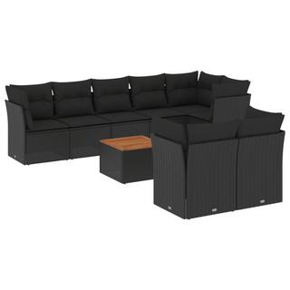 VidaXL set divano da giardino Polirattan  