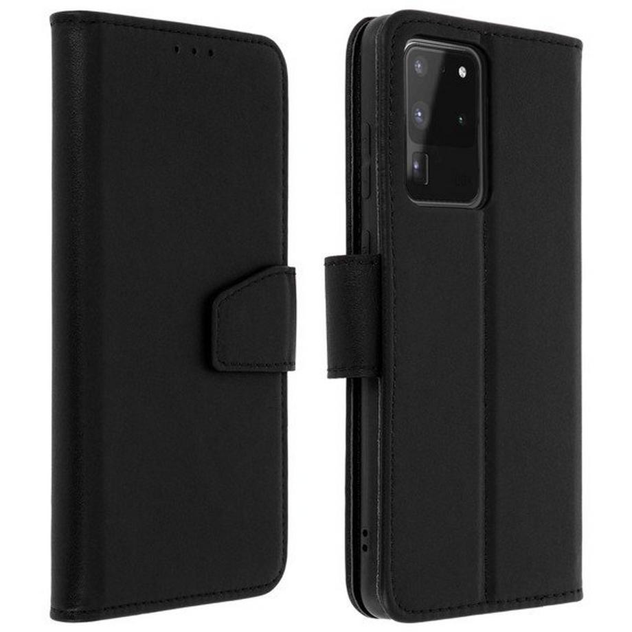 Avizar  Leder Hülle Galaxy S20 Ultra Schwarz 