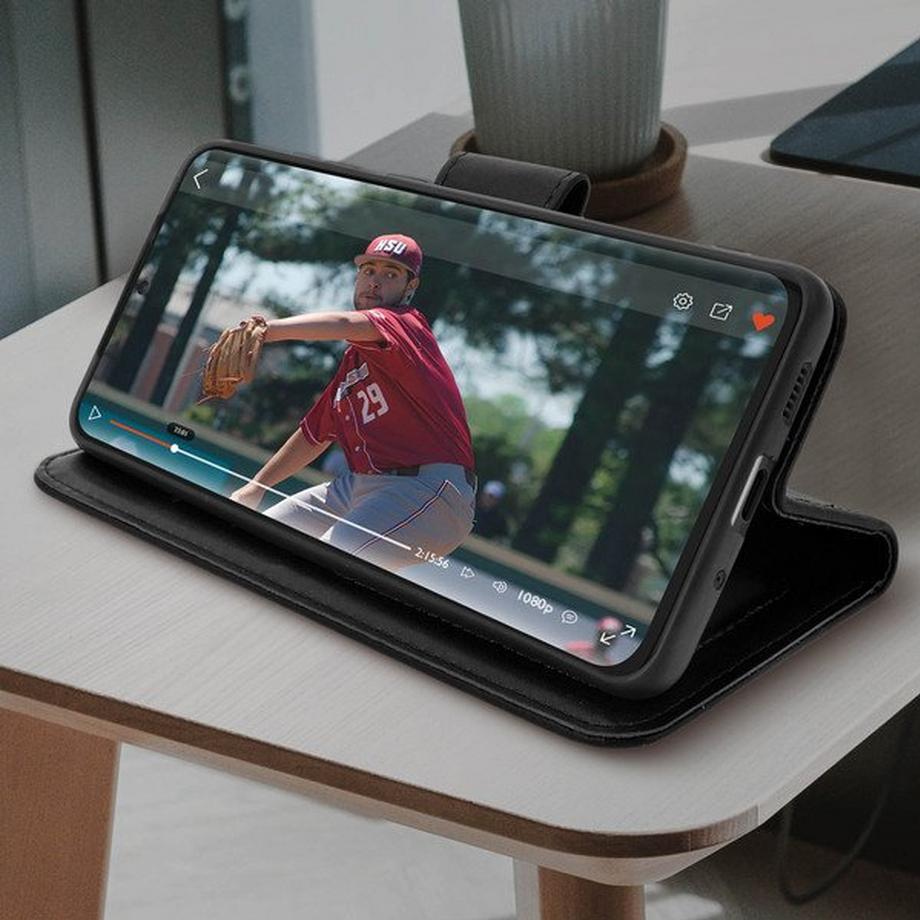 Avizar  Leder Hülle Galaxy S20 Ultra Schwarz 