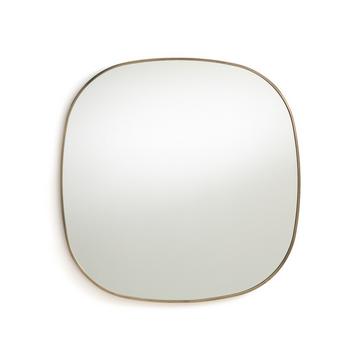 Miroir métal acier laiton vieilli H80 cm