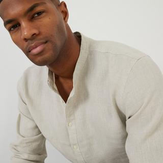 La Redoute Collections Stehkragenhemd  