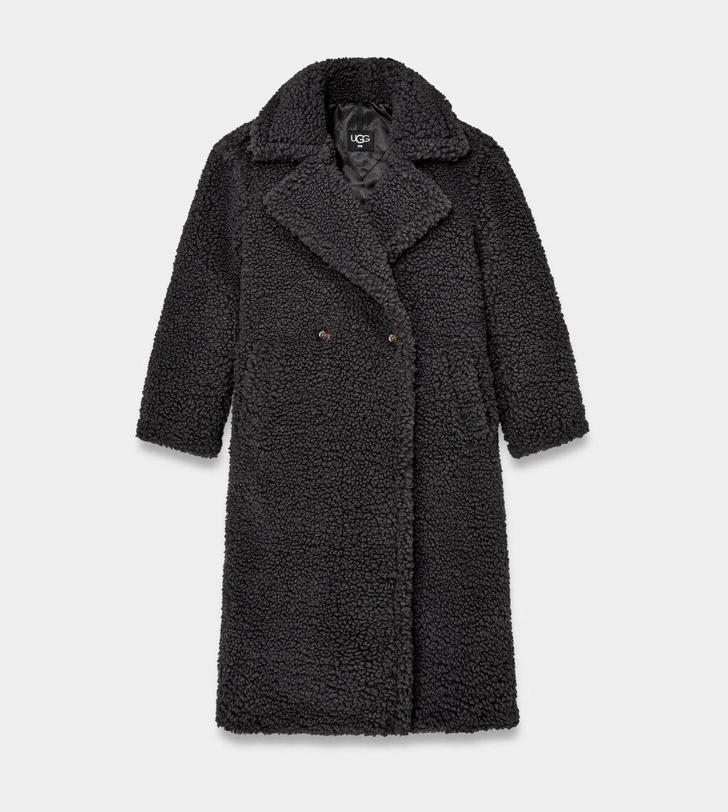 UGG  W GERTRUDE LONG TEDDY COAT-L 