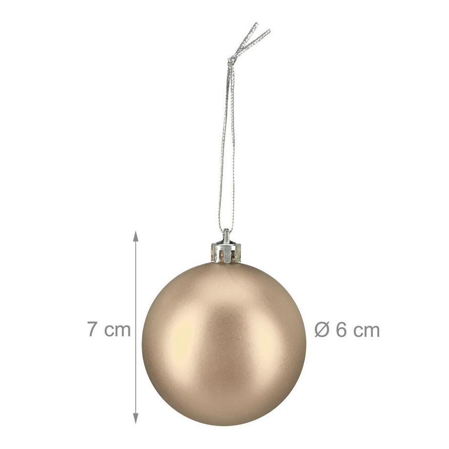 Northix Lot de 50 boules de Noël  