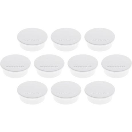 magnetoplan  MAGNETOPLAN Magnet Discofix Color 40mm 1662000 weiss, ca. 2.2 kg 10 Stk. 