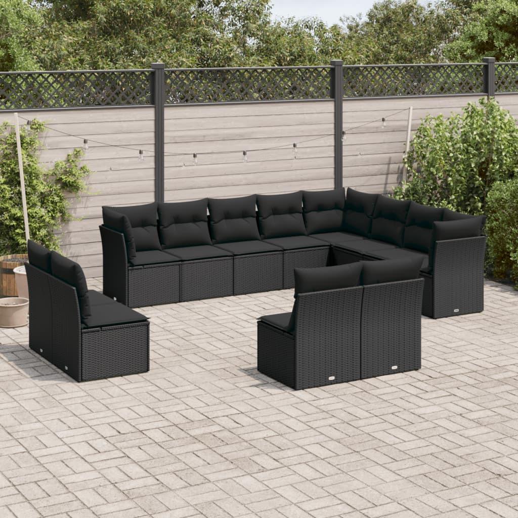 VidaXL set divano da giardino Polirattan  