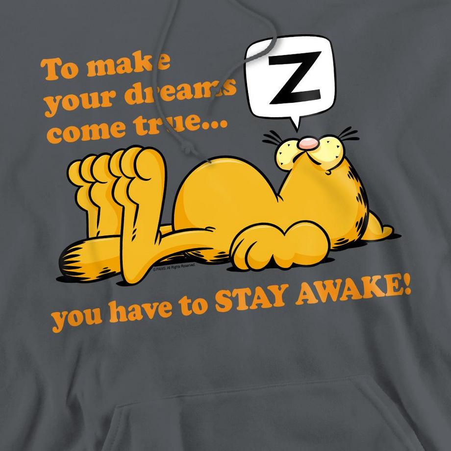 Garfield Stay Awake Felpa Con Cappuccio  