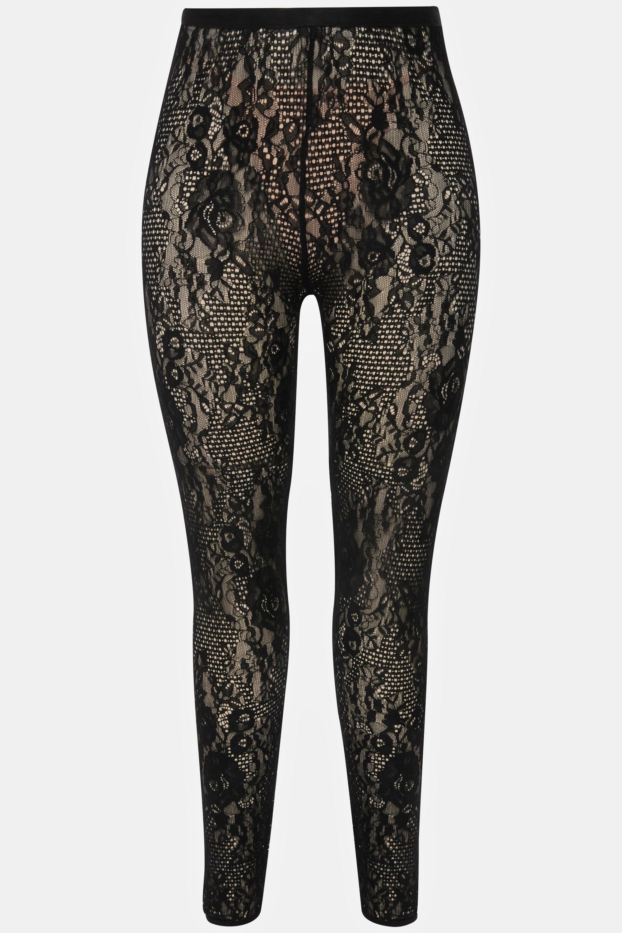 Ulla Popken  Strumpf-Leggings, Spitze 