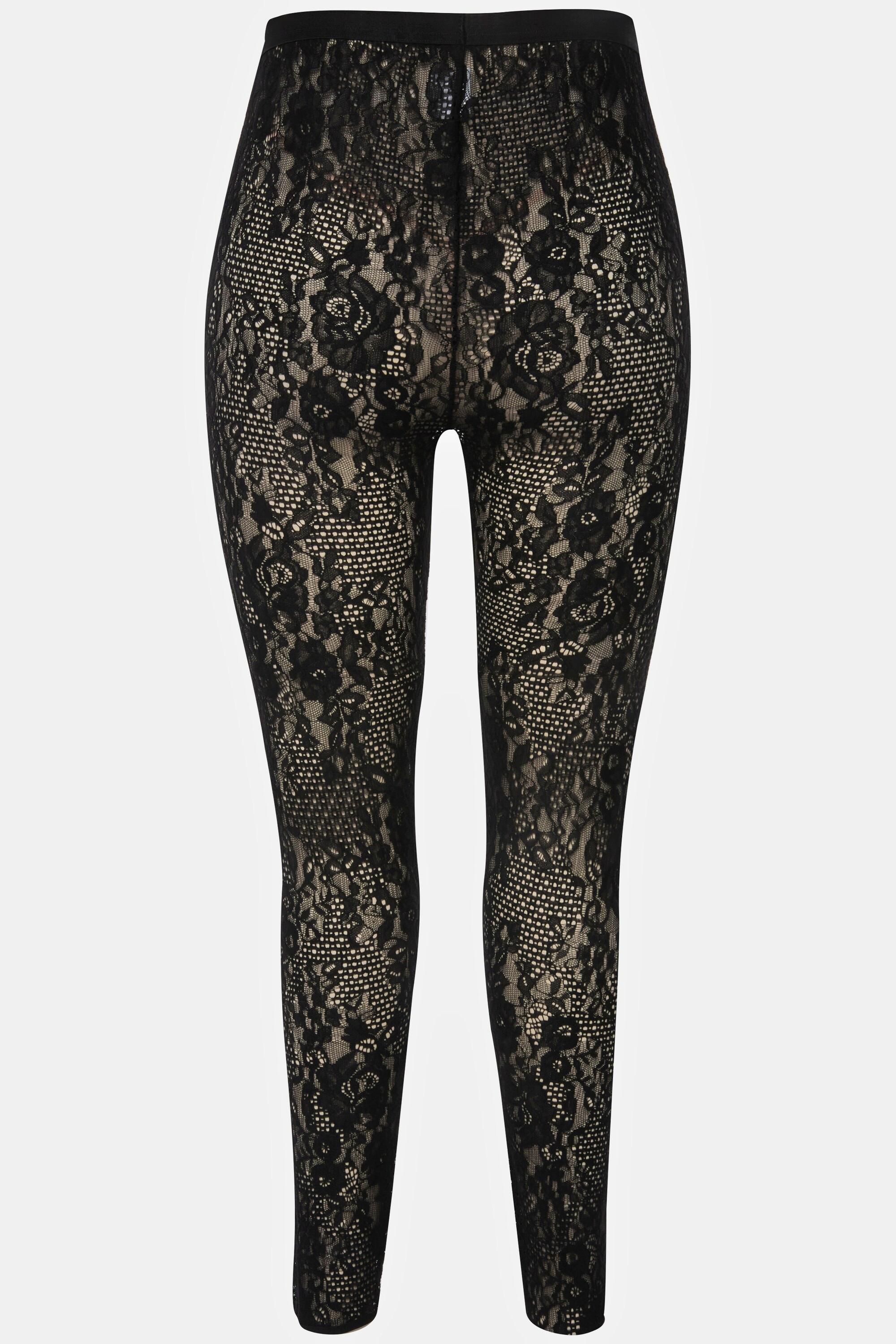 Ulla Popken  Strumpf-Leggings, Spitze 