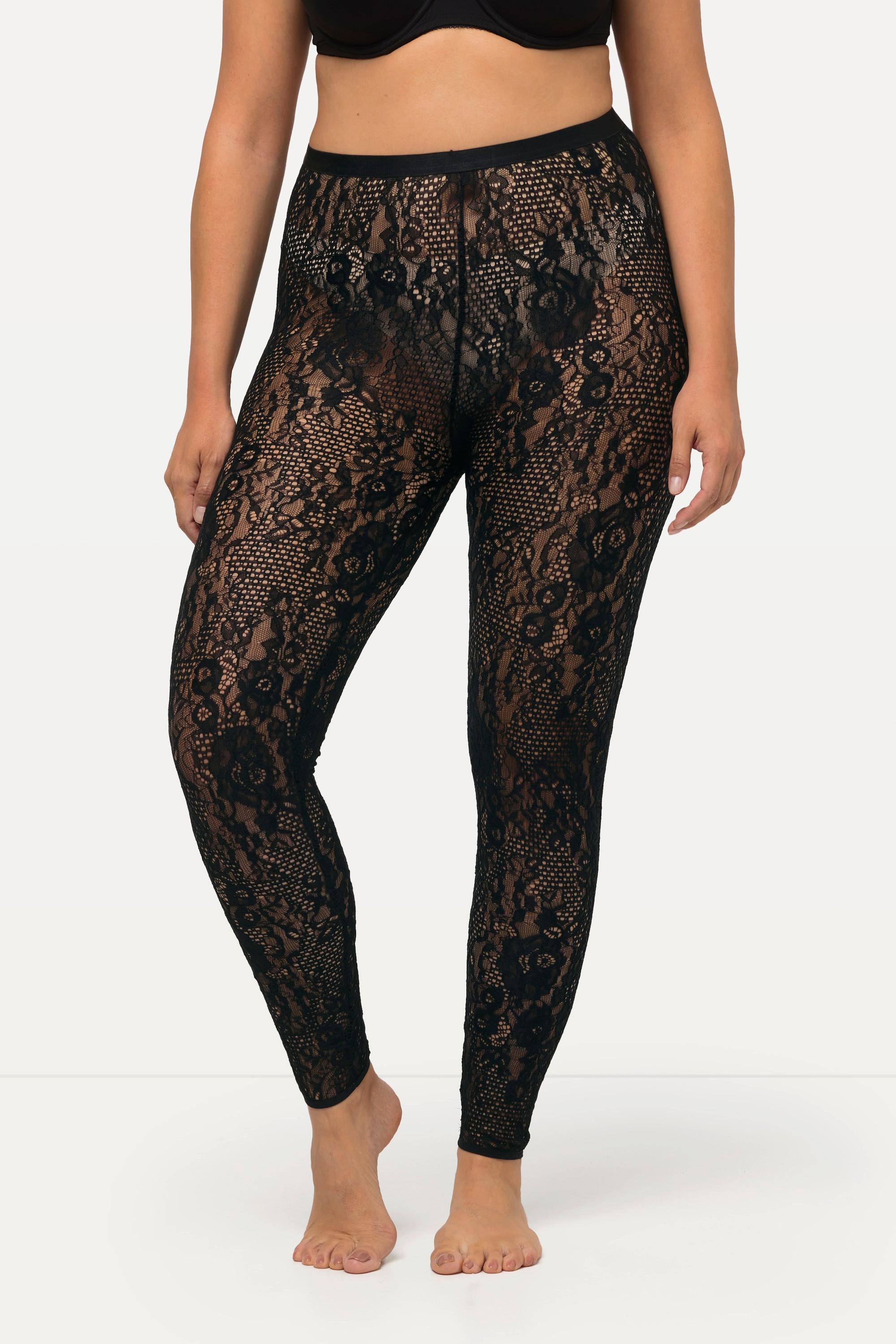 Ulla Popken  Strumpf-Leggings, Spitze 