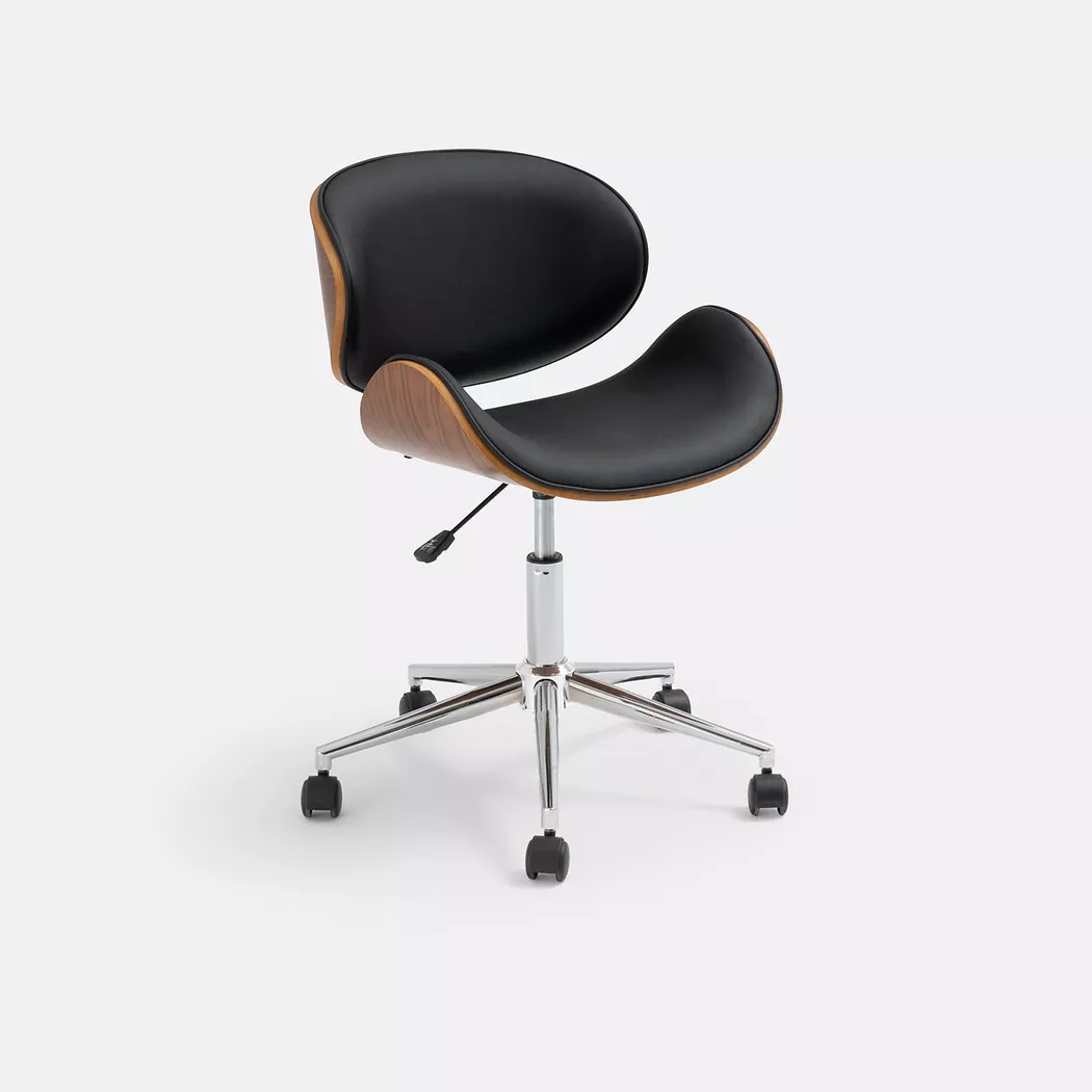 La Redoute Intérieurs – Bürostuhl Zarius mit Rollen, One Size, Braun