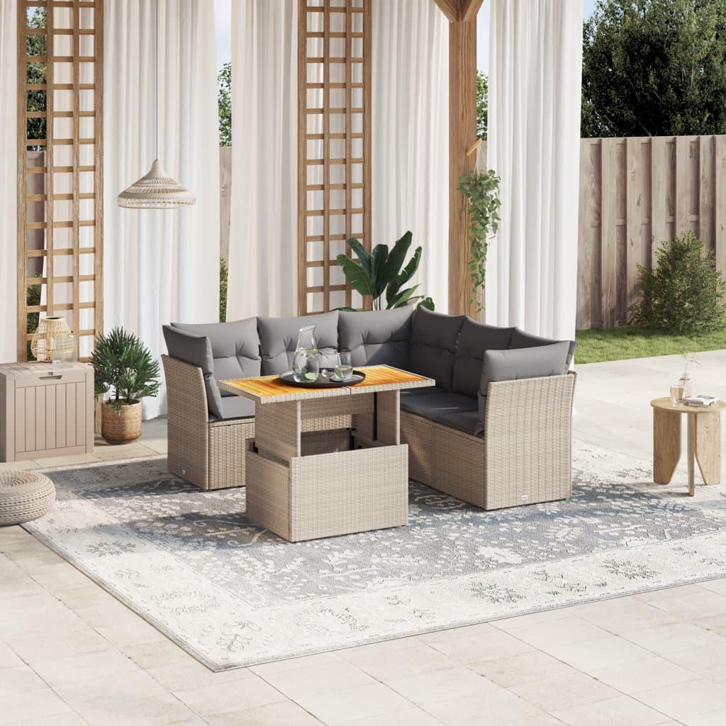 VidaXL Garten sofagarnitur poly-rattan  