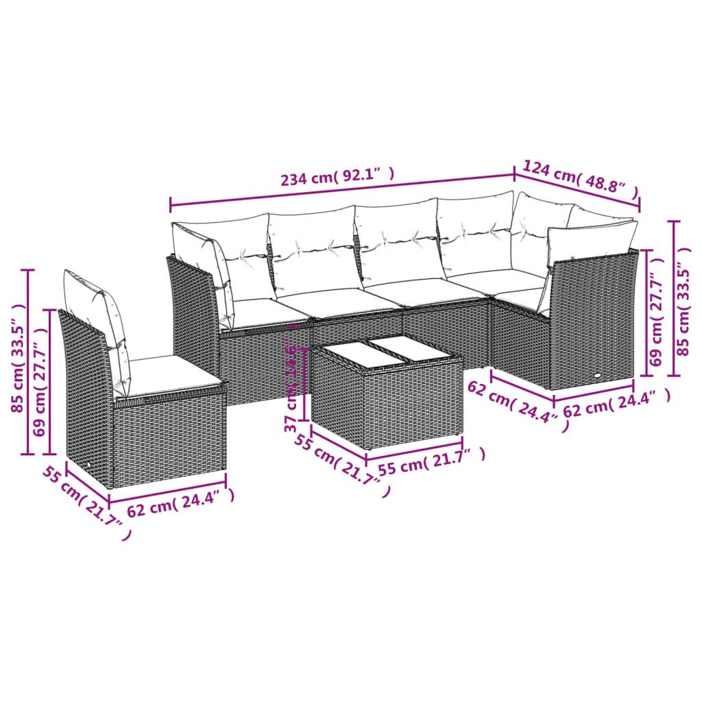 VidaXL Garten sofagarnitur poly-rattan  