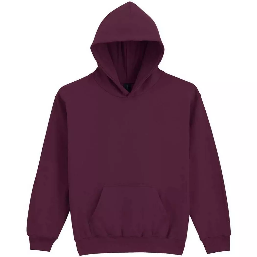 Gildan - Softstyle Kapuzenpullover Mittelschwer, L, Bordeaux