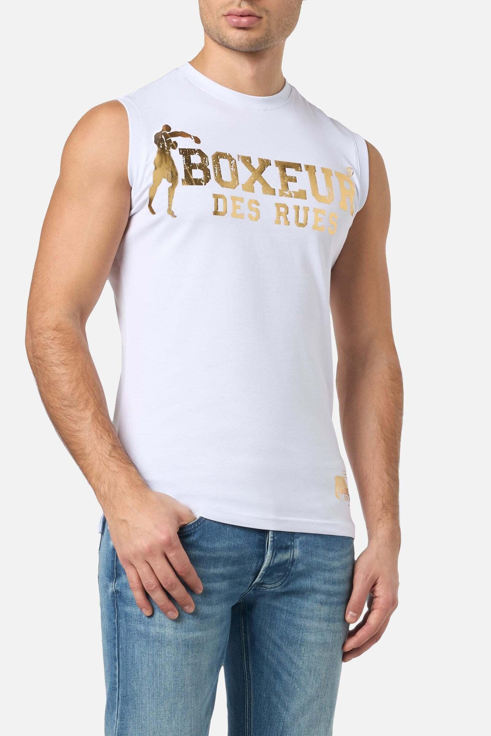 BOXEUR DES RUES  Top Basic Printed Tank Top 