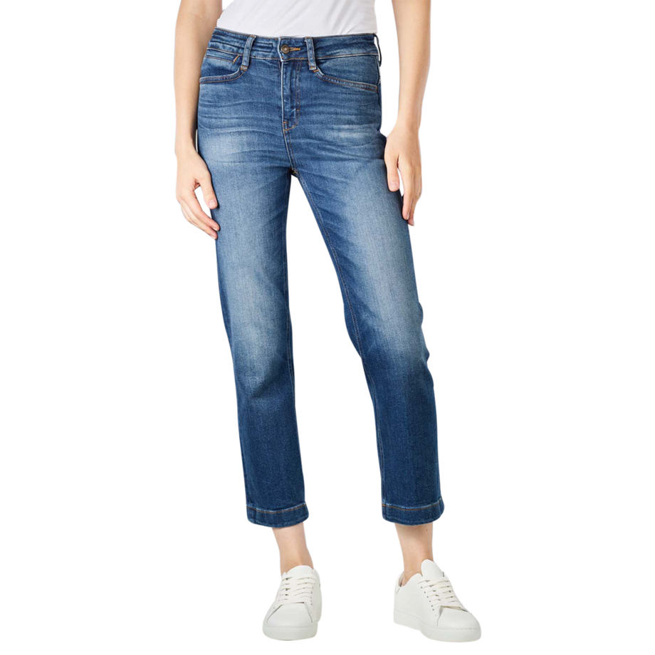 Mid Waist Speak Jeans Cigarette