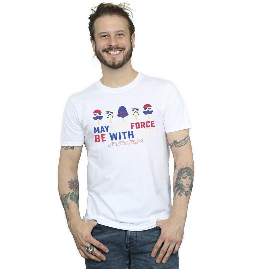 STAR WARS T-Shirt May The Force Ice Pops  