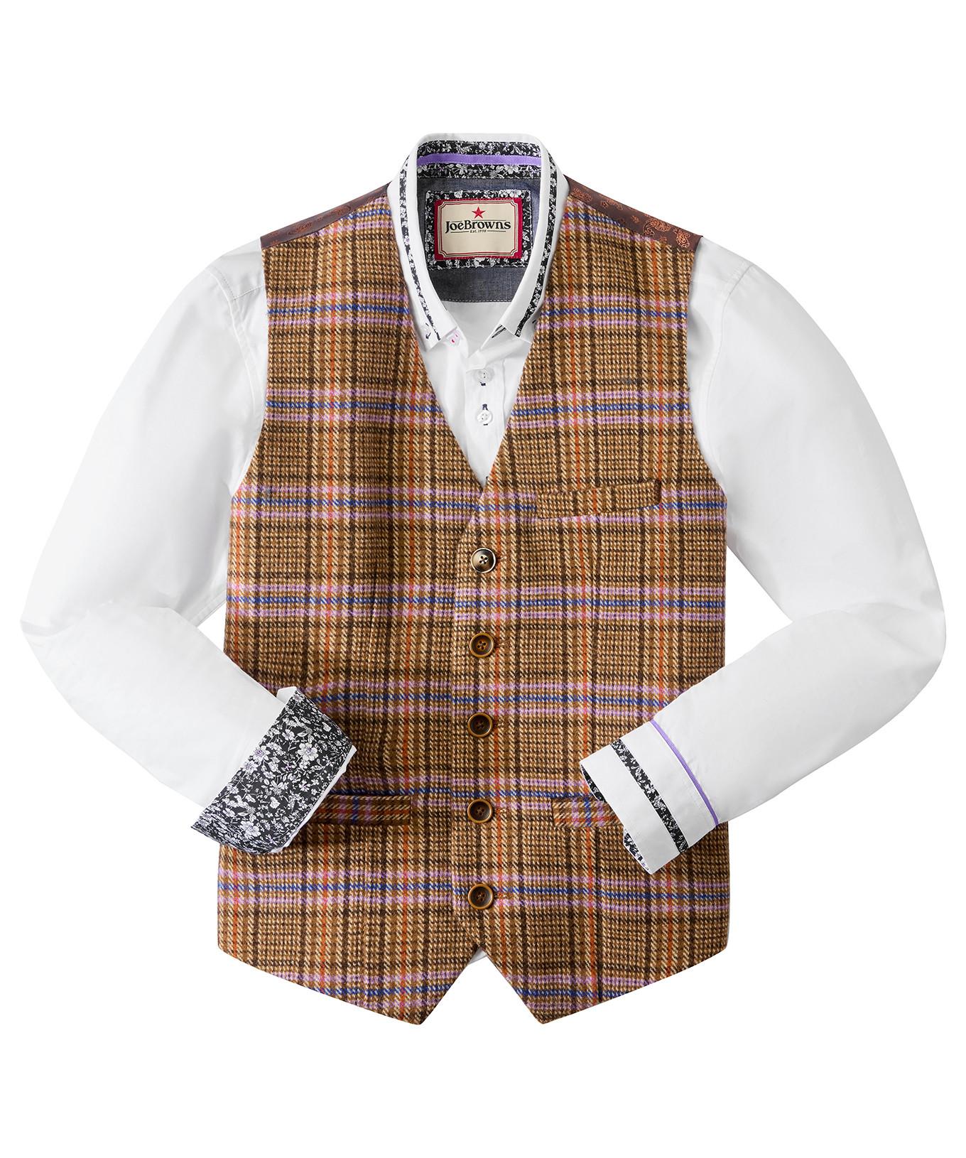 Joe Browns Gilet sartoriale a quadri sul davanti  