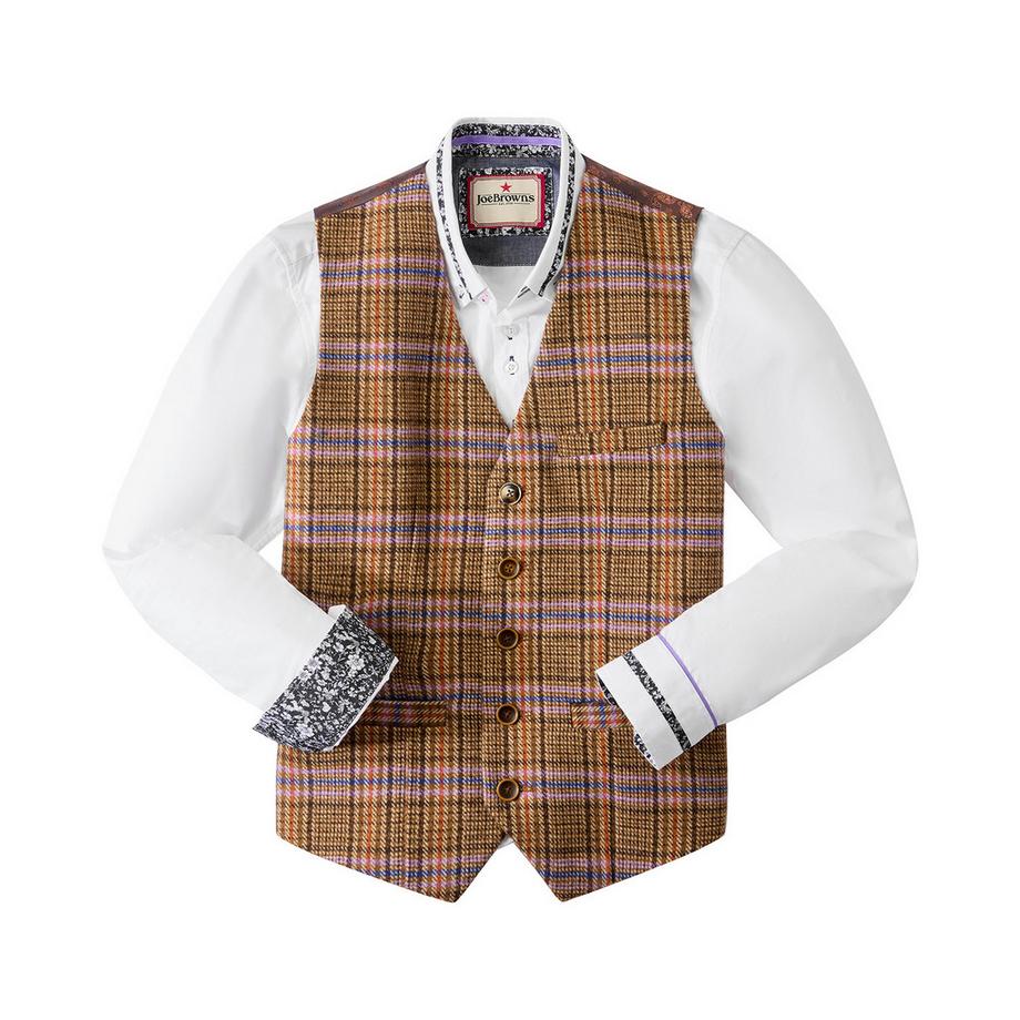 Joe Browns Gilet sartoriale a quadri sul davanti  