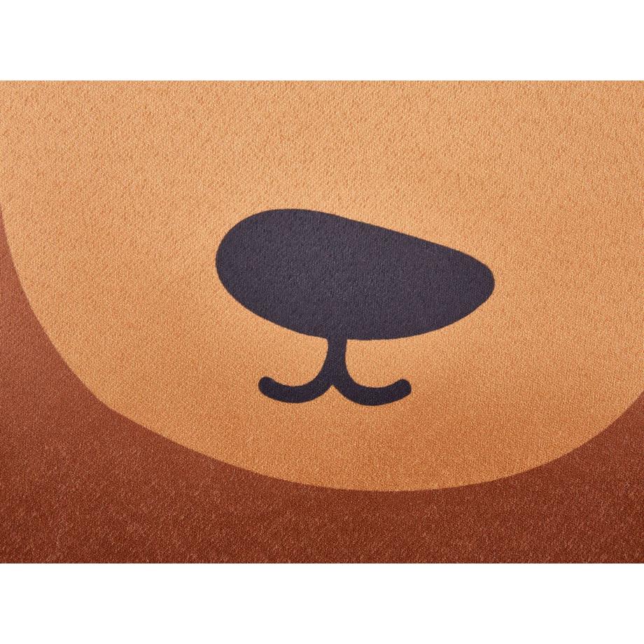 Beliani Dekokissen 2er Set aus Baumwolle Modern TEDDYBEAR  