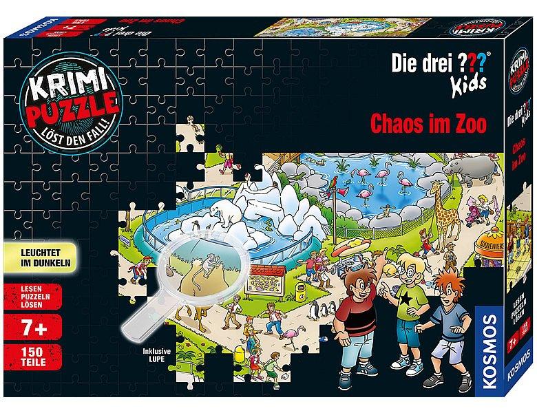 Kosmos  Puzzle Krimipuzzle - Chaos im Zoo (150Teile) 