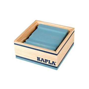 Coffret de 40 planchettes Kapla couleur bleu clair