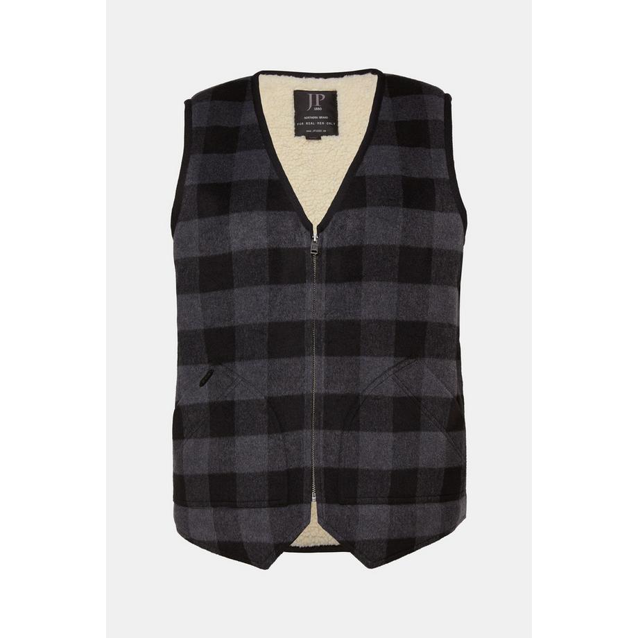 JP1880 Gilet en laine avec doublure Teddy  