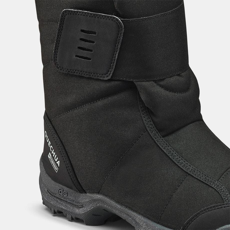 QUECHUA NH100 Scarponi da Neve Caldi Impermeabili Trekking Invernale Chiusura a Strappo  
