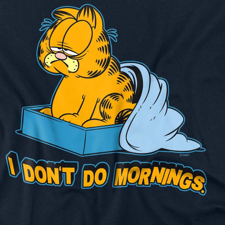 Garfield Maglietta I Don't Do Mornings  
